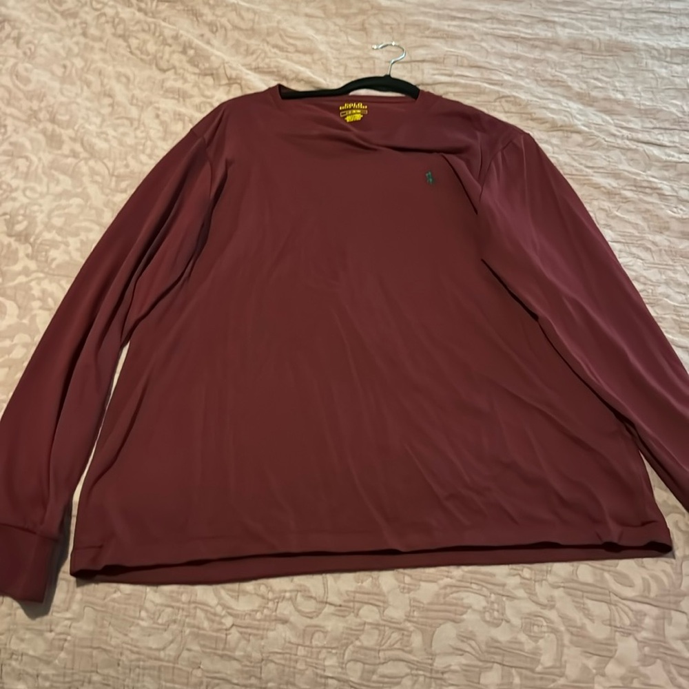 Large long sleeve polo t shirt